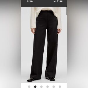 #3/3 Lululemon stretch knit straight leg pull on pant black size large